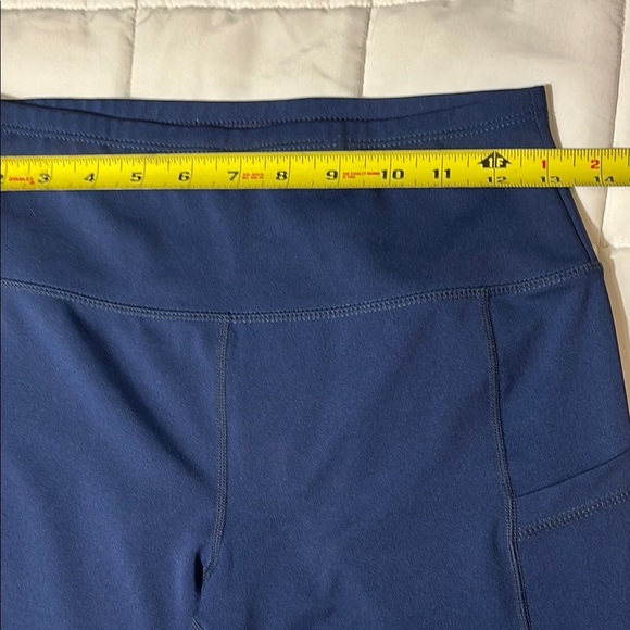 Blue Bike Shorts with Side Pockets - Picture 3 of 6